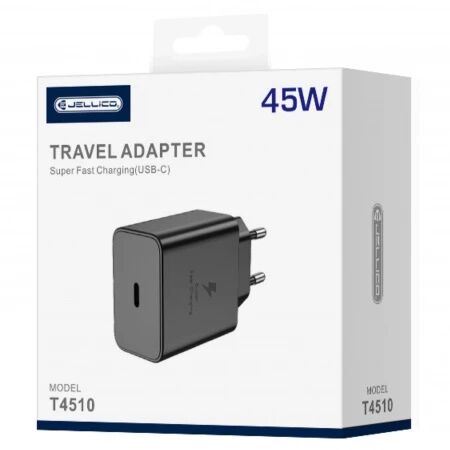 Adaptateur secteur USB-C/Type C (45W) JELLICO T4510 noir
