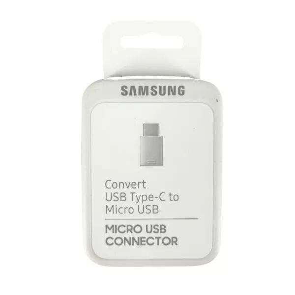 Adaptateur USB-C/Type C vers Micro Usb ORIGINAL SAMSUNG G930 Galaxy S7 EE-GN930BWE (Boite/BLISTER) blanc
