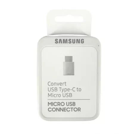 Adaptateur USB-C/Type C vers Micro Usb ORIGINAL SAMSUNG G930 Galaxy S7 EE-GN930BWE (Boite/BLISTER) blanc