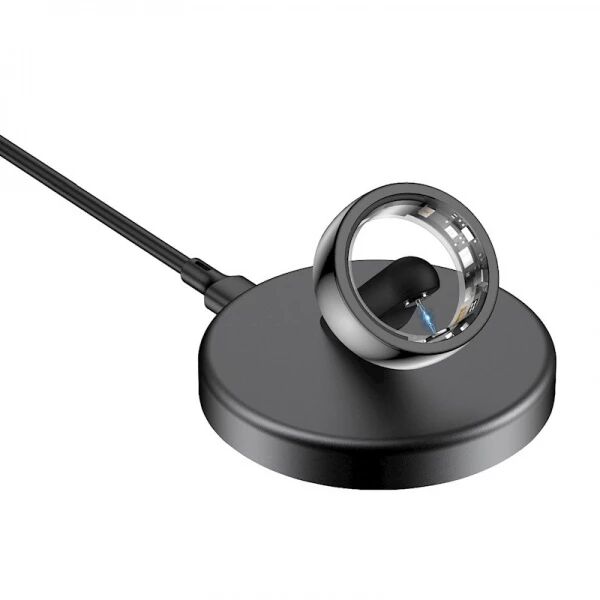 Bague connect&eacute;e Riversong Trinity avec suivi sant&eacute; taille 10 (diam&egrave;tre int&eacute;rieur 20 mm) SR01 noir