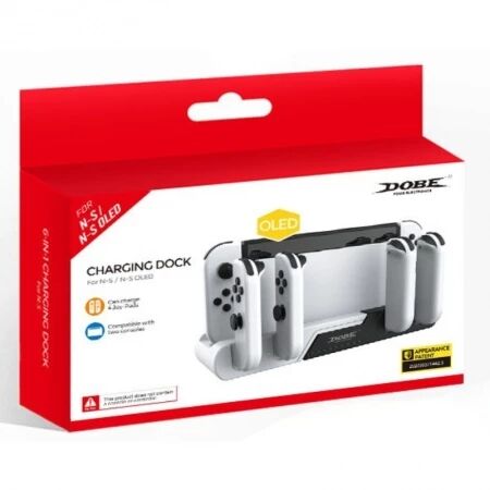 Base de recharge pour Joy-Con Nintendo Switch OLED (G/D) DOBE TNS-0122B (Boite/blister)