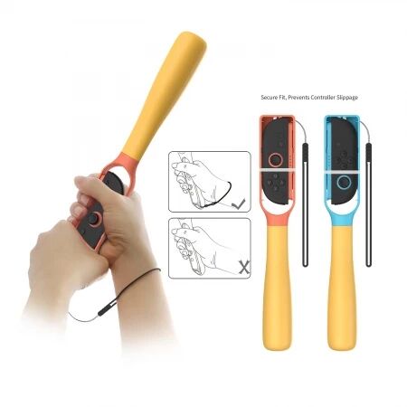 Batte de baseball pour Nintendo Switch 2 DOBE TNS-5102 (Boite/blister) orange/bleu