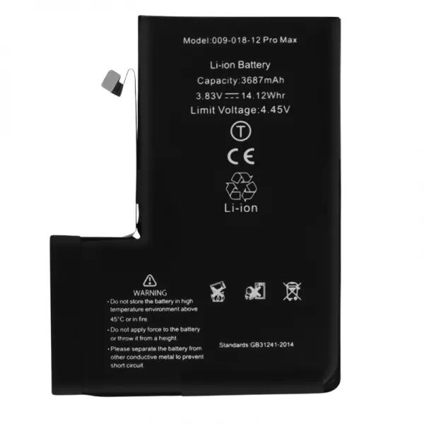 Batterie de qualit� sup�rieure (puce TI) iPhone 12 Pro Max sans message d\'erreur
