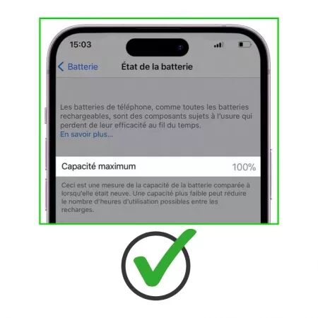 Batterie de qualité supérieure (puce TI) iPhone 12 Pro Max sans message d\'erreur