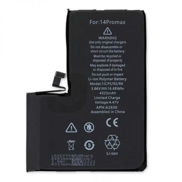 Batterie de qualit� sup�rieure (puce TI) iPhone 14 Pro Max sans message d\'erreur