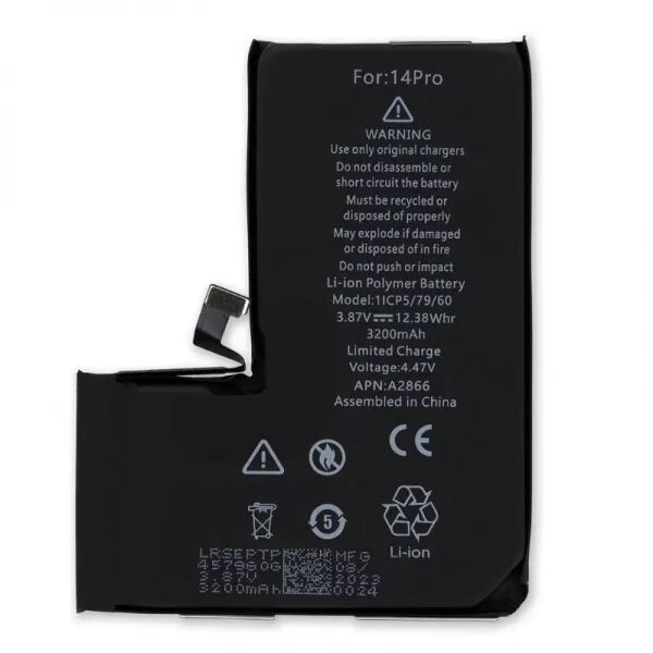 Batterie de qualit� sup�rieure (puce TI) iPhone 14 Pro sans message d\'erreur