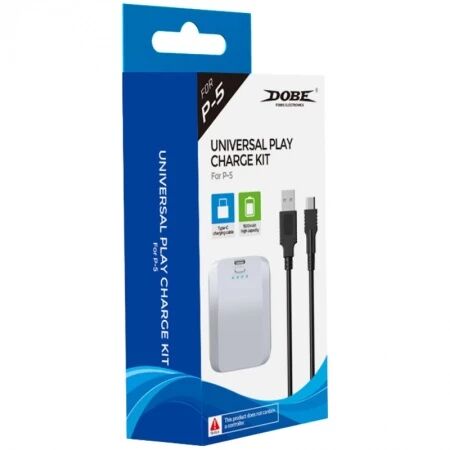 Batterie externe pour manette PlayStation 5 / PS5 DOBE TP5-0550 (Boite/blister) blanc