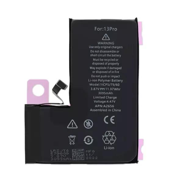 Batterie interne de qualit� sup�rieure (puce TI) pour Iphone 13 Pro