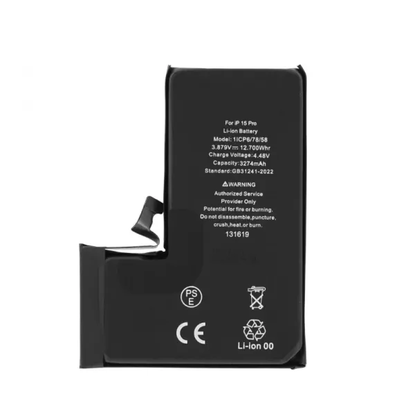 Batterie interne de qualit� sup�rieure (puce TI) pour Iphone 15 Pro