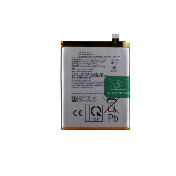 Batterie interne pour OnePlus NORD N10 5G BLP815 G�n�rique