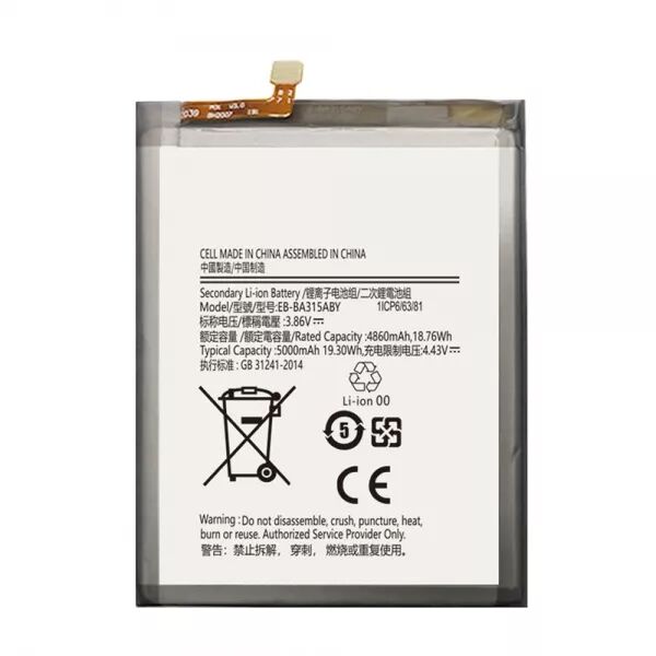 Batterie interne pour SAMSUNG A31 4G EB-BA315ABY GENERIQUE