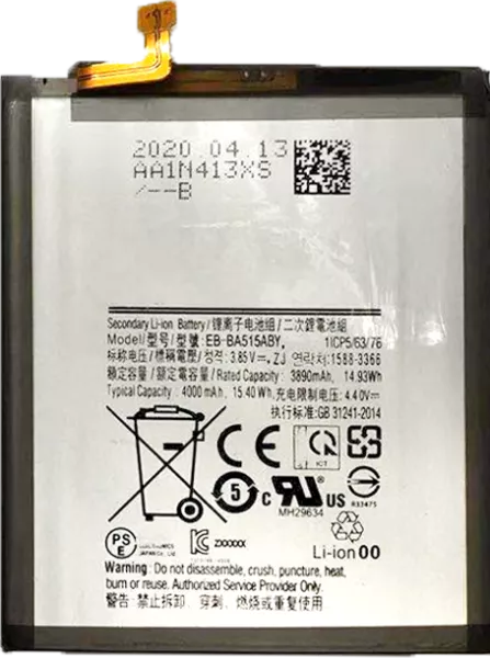 Batterie interne pour SAMSUNG A51 EB-BA515ABY GENERIQUE