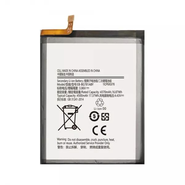 Batterie interne pour SAMSUNG S20 FE / A52 / A52S EB-BG781ABY GENERIQUE