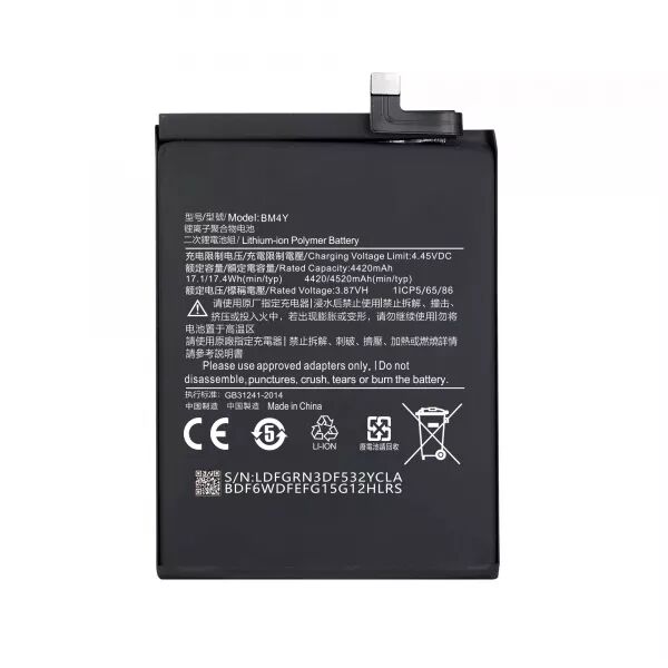 Batterie interne pour XIAOMI Poco F3 / Redmi K40 / Redmi K40 Pro BM4Y G�n�rique