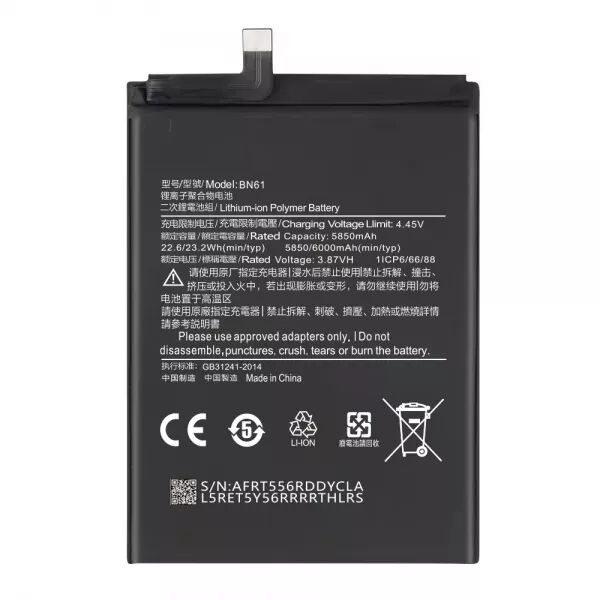 Batterie interne pour XIAOMI Poco X3 BN61 G�n�rique