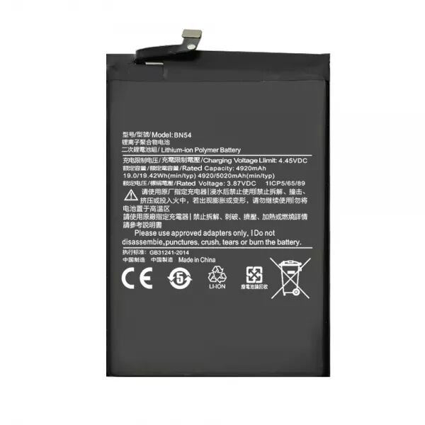 Batterie interne pour XIAOMI Redmi 9 5G/Note 9 5G/10X 4G BN54 G�n�rique