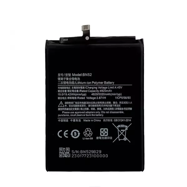 Batterie interne pour XIAOMI Redmi Note 9 Pro Max BN52 G�n�rique