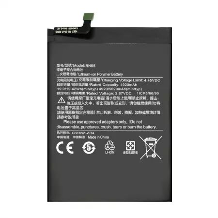 Batterie interne pour XIAOMI Redmi Note 9S BN55 Générique