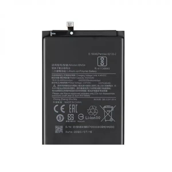 Batterie ORIGINALE Xiaomi Redmi 9 / Redmi Note 9 BN54