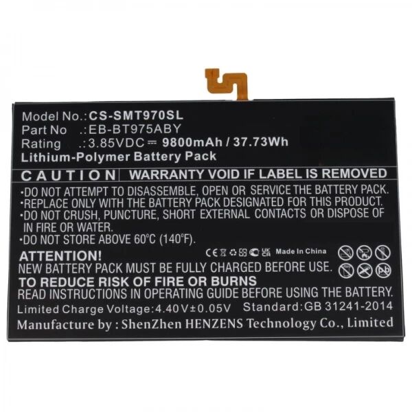Batterie Samsung Galaxy Tab S8 Plus (X806) EB-BT975ABY compatible