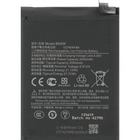 Batterie Xiaomi Redmi Note 14 Pro 4G BN5W compatible