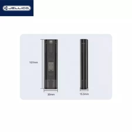 Boitier de chargement multifonctionnel (Lightning/micro USB/USB/USB-C/Type C) 66W max JELLICO B23 (Boite/BLISTER) noir