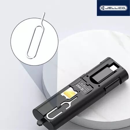 Boitier de chargement multifonctionnel (Lightning/micro USB/USB/USB-C/Type C) 66W max JELLICO B23 (Boite/BLISTER) noir