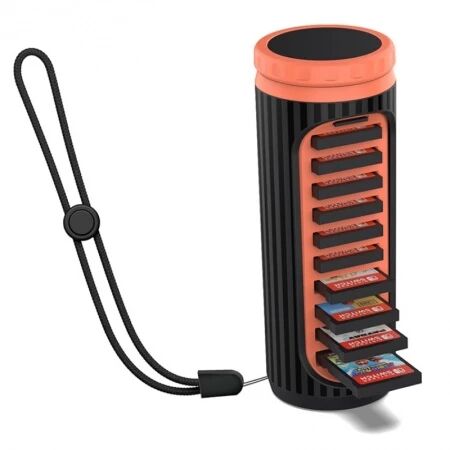 Bo&icirc;tier de Rangement Rotatif pour Cartouches Nintendo Switch / Switch 2 DOBE TNS-51102 noir