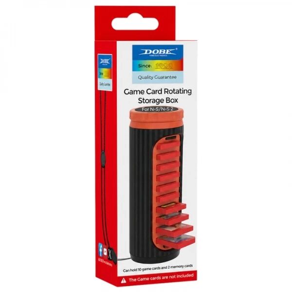Bo�tier de Rangement Rotatif pour Cartouches Nintendo Switch / Switch 2 DOBE TNS-51102 noir