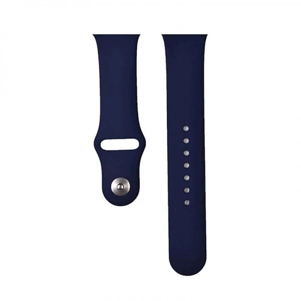Bracelet Deluxe Sport en silicone pour Apple Watch 49 mm/46 mm/45 mm/44 mm DEVIA bleu