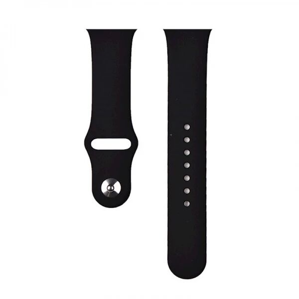 Bracelet Deluxe Sport en silicone pour Apple Watch 49 mm/46 mm/45 mm/44 mm DEVIA noir