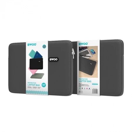 BWOO laptop bag size 15\ -grey