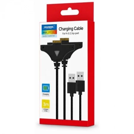 Cable de charge pour Joy-Con Nintendo Switch 2 DOBE TNS-51110 noir