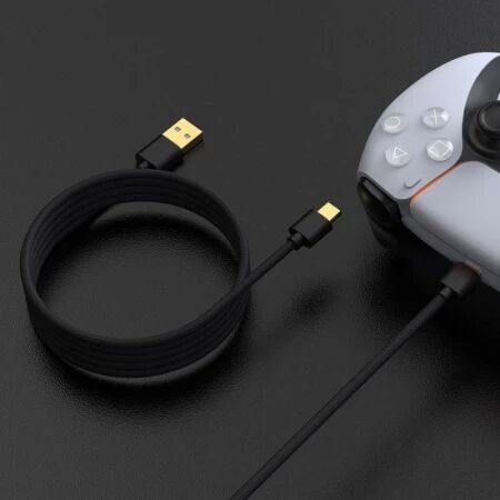 Cable de charge tressé 3 mètres pour PlayStation 5 / PS5 DOBE TP5-3585 (Boite/blister) or