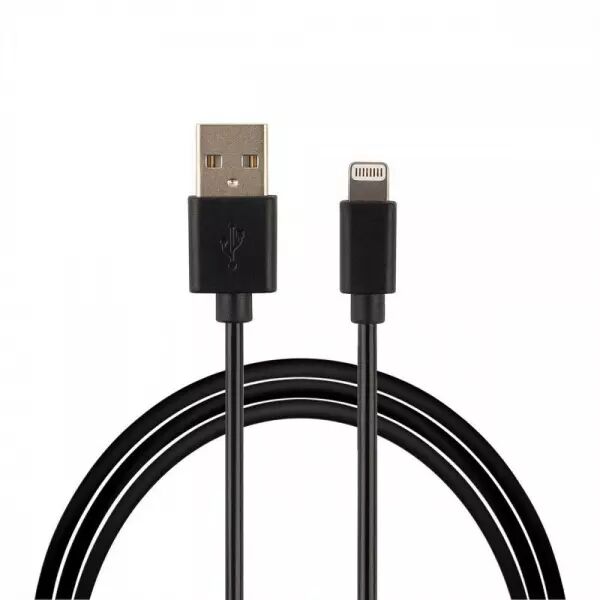Cable Usb 1 m�tre pour Iphone 5/5S/5C/6/7... GENERIQUE (vrac/bulk) noir