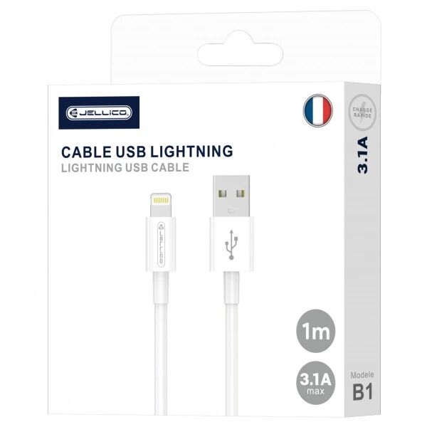 Cable Usb-C/Type C vers Lightning (3.1 A) 1 m�tre JELLICO B1 blanc