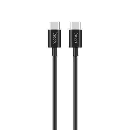 Cable USB-C/Type C vers USB-C/Type C (3.0A) 1 m&egrave;tre HOCO X23 (Boite/BLISTER) noir