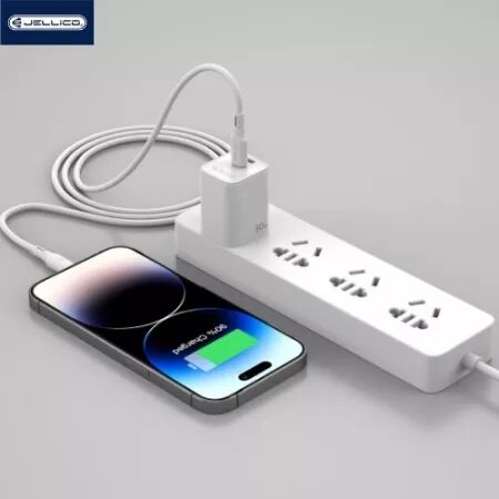 Cable USB-C/Type C vers USB-C/Type C (3.1A) 1 mètre JELLICO B24 (Boite/blister) blanc