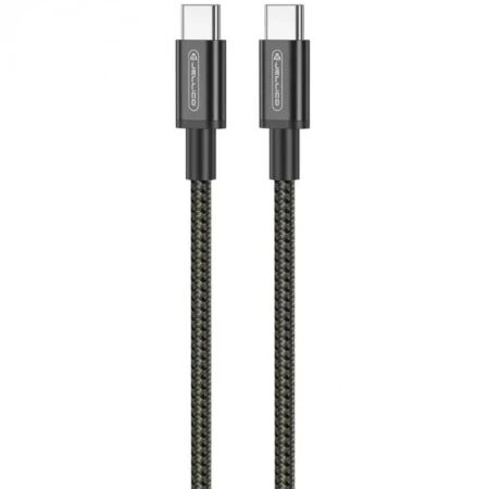 Cable USB-C/Type C vers USB-C/Type C (3.1A) 1 m&egrave;tre JELLICO B28 (Boite/blister) noir