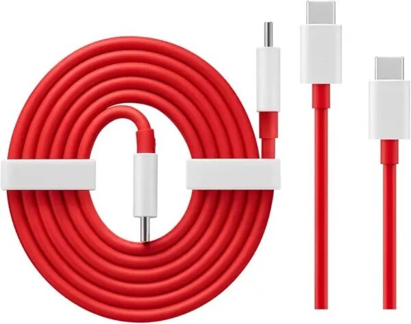 Cable USB-C/Type C vers USB-C/Type C ORIGINAL ONEPLUS 8T D307 (vrac/bulk) rouge