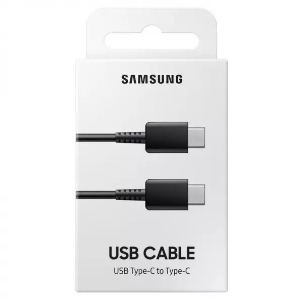 Cable USB-C/Type C vers USB-C/Type C ORIGINAL SAMSUNG EP-DA705BBEGWW (boite/BLISTER) noir