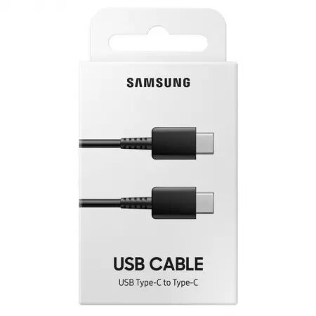 Cable USB-C/Type C vers USB-C/Type C ORIGINAL SAMSUNG EP-DA705BBEGWW (boite/BLISTER) noir