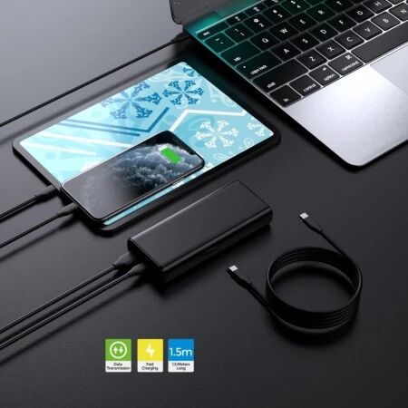 Cable USB-C vers USB-C 1,5 m pour PlayStation 5 / PS5 DOBE TP5-35102 (Boite/blister) noir