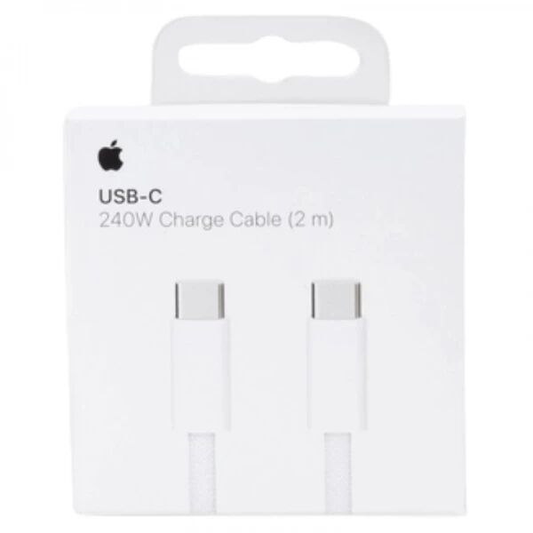 Cable Usb-C vers Usb-C 240W ORIGINAL Apple iPhone 2 m�tres MYQT3ZM/A blanc