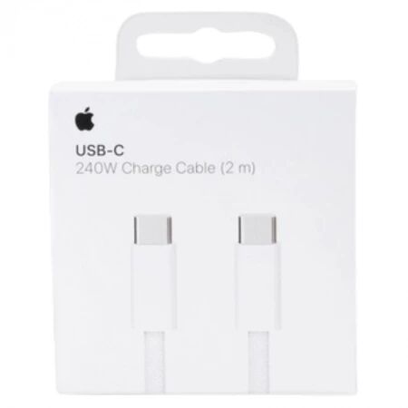 Cable Usb-C vers Usb-C 240W ORIGINAL Apple iPhone 2 m&egrave;tres MYQT3ZM/A blanc