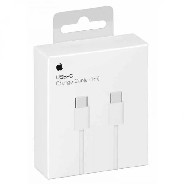 Cable Usb-C vers Usb-C ORIGINAL Apple iPhone 15 (1 m�tre) 60W MQKJ3ZM/A blanc