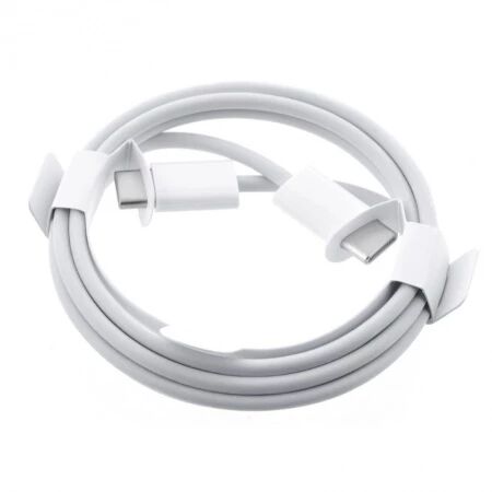 Cable Usb-C vers Usb-C ORIGINAL Apple iPhone 15 1 m&eacute;tre 60W MQKJ3ZM/A (Vrac) blanc