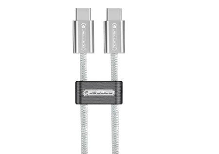 Cable Usb-C vers Usb-c/Type C (100W) 1.2 m&egrave;tre JELLICO SX5 gris