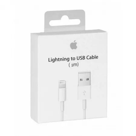 Cable Usb ORIGINAL Lightning 1 mètre Apple Iphone X/XS/XS MAX/XR/11... MD818ZM/A - MQUE2ZM/A - MXLY2ZM/A (Boite/BLISTER) blanc