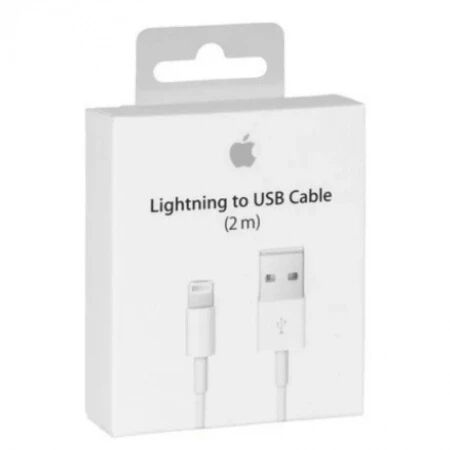 Cable Usb ORIGINAL Lightning 2 m&egrave;tres Apple iPhone 5/5S/6 MD819ZM/A blanc
